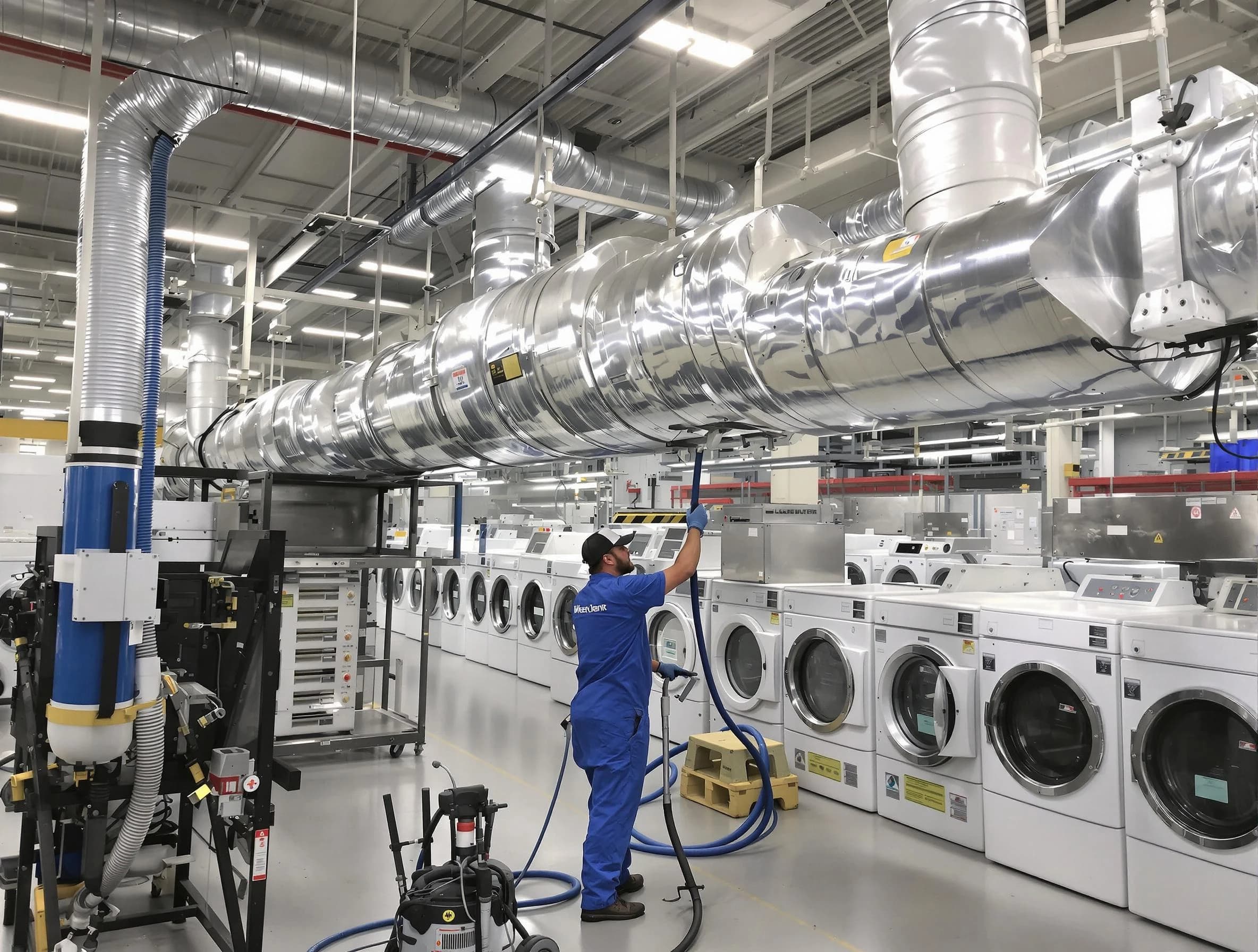 Shaler Dryer Vent Cleaning team performing heavy-duty industrial dryer vent cleaning in Shaler