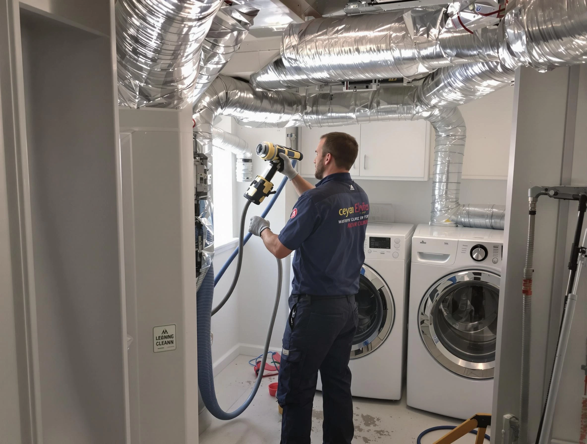 Shaler Dryer Vent Cleaning specialist using advanced equipment for thorough duct cleaning in Shaler